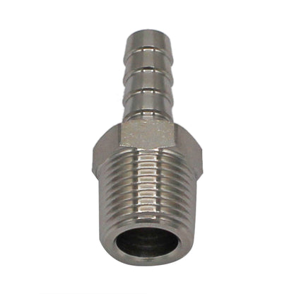 Stainless Steel Fitting - 3/8" Male NPT X 5/16" OD Barb