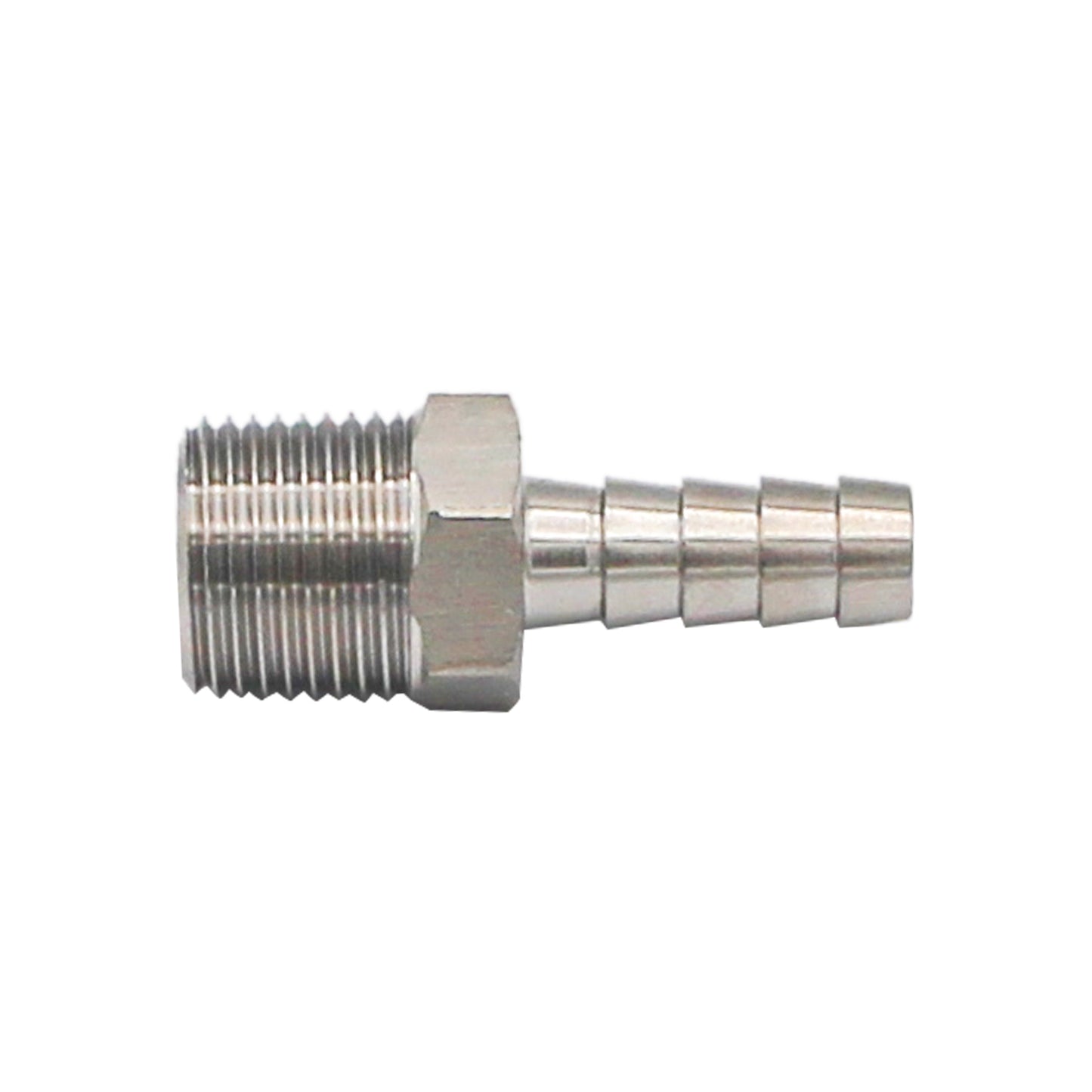 Stainless Steel Fitting - 3/8" Male NPT X 5/16" OD Barb
