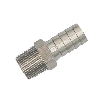 Stainless Steel Fitting - 3/8" Male NPT X 1/2" OD Barb -  Canuck Homebrew Supply, Canada