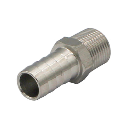 Stainless Steel Fitting - 3/8" Male NPT X 1/2" OD Barb -  Canuck Homebrew Supply, Canada