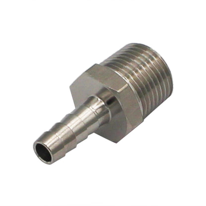 Stainless Steel Fitting - 1/2" Male NPT X 5/16" OD Barb