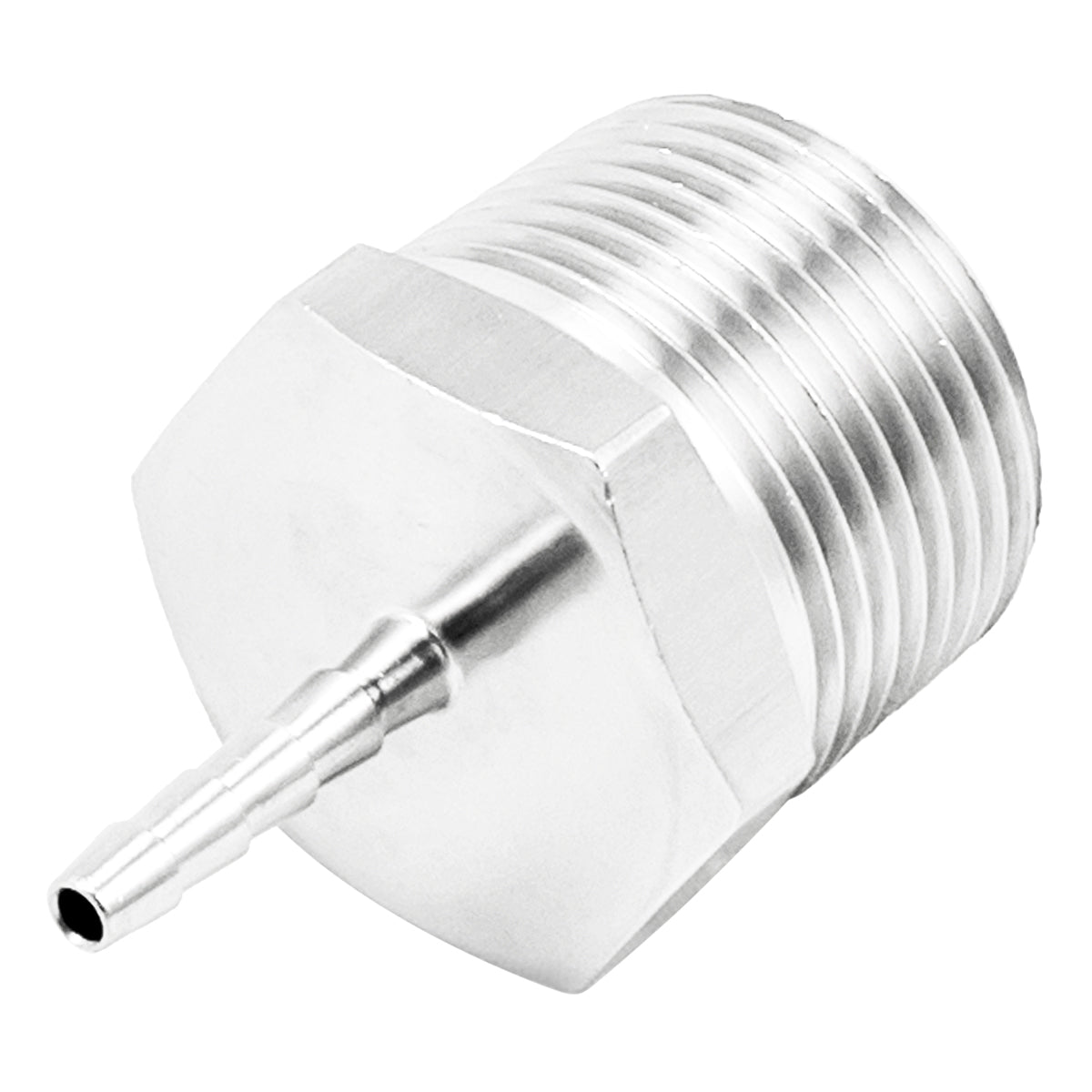 Stainless Steel Fitting - 3/4" Male NPT X 1/8" OD Barb