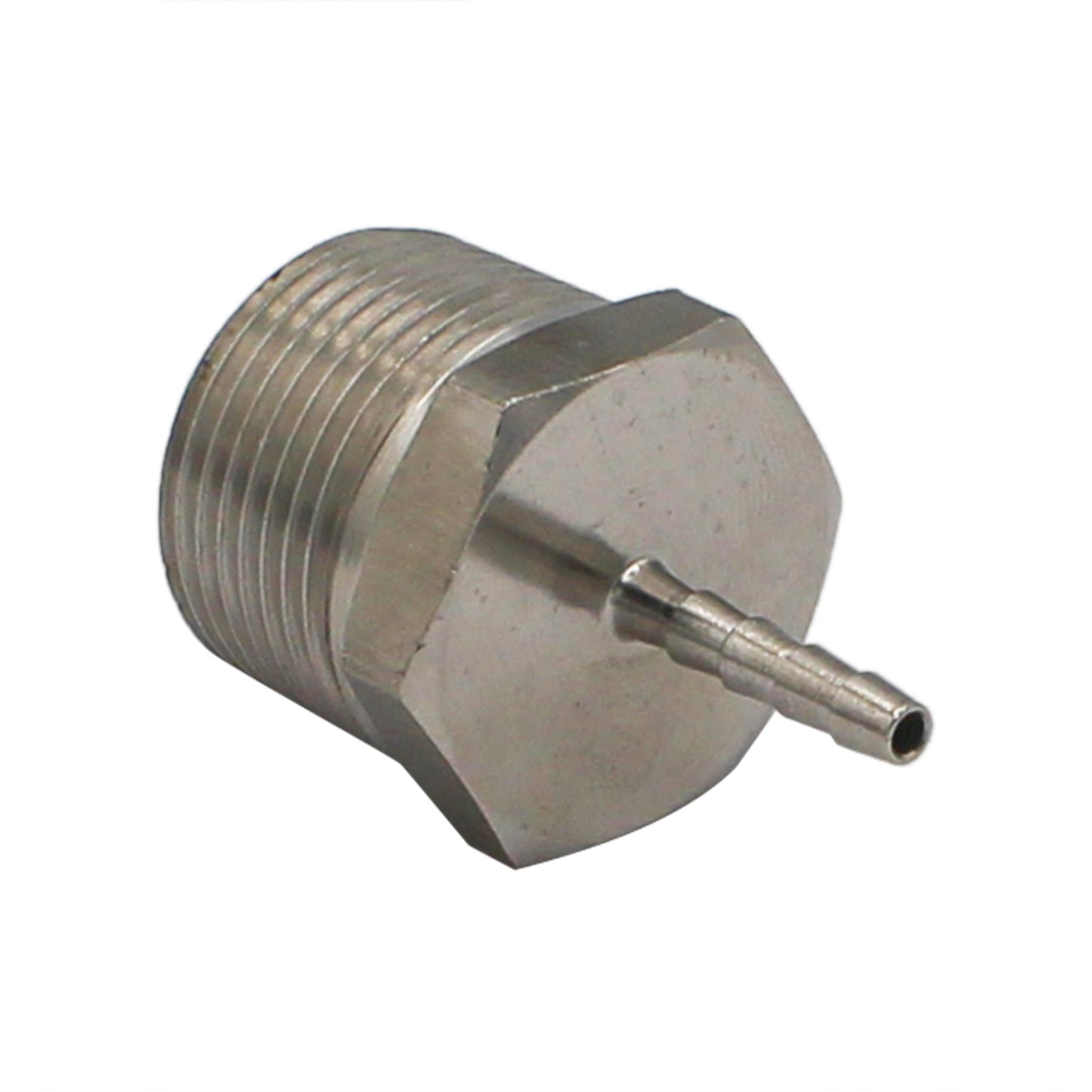 Stainless Steel Fitting - 3/4" Male NPT X 1/8" OD Barb