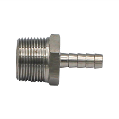 Stainless Steel Fitting - 3/4" Male NPT X 5/16" OD Barb
