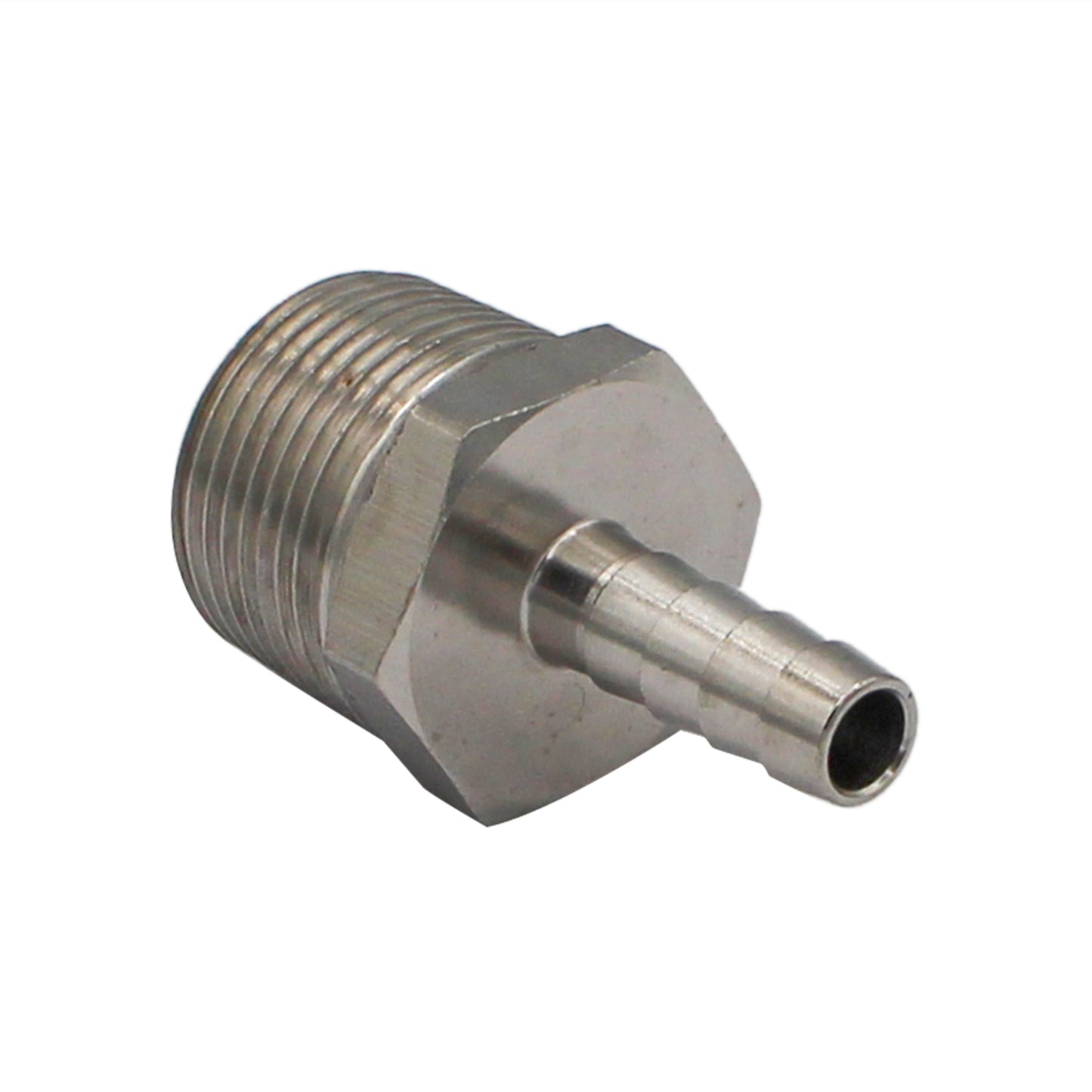 Stainless Steel Fitting - 3/4" Male NPT X 5/16" OD Barb