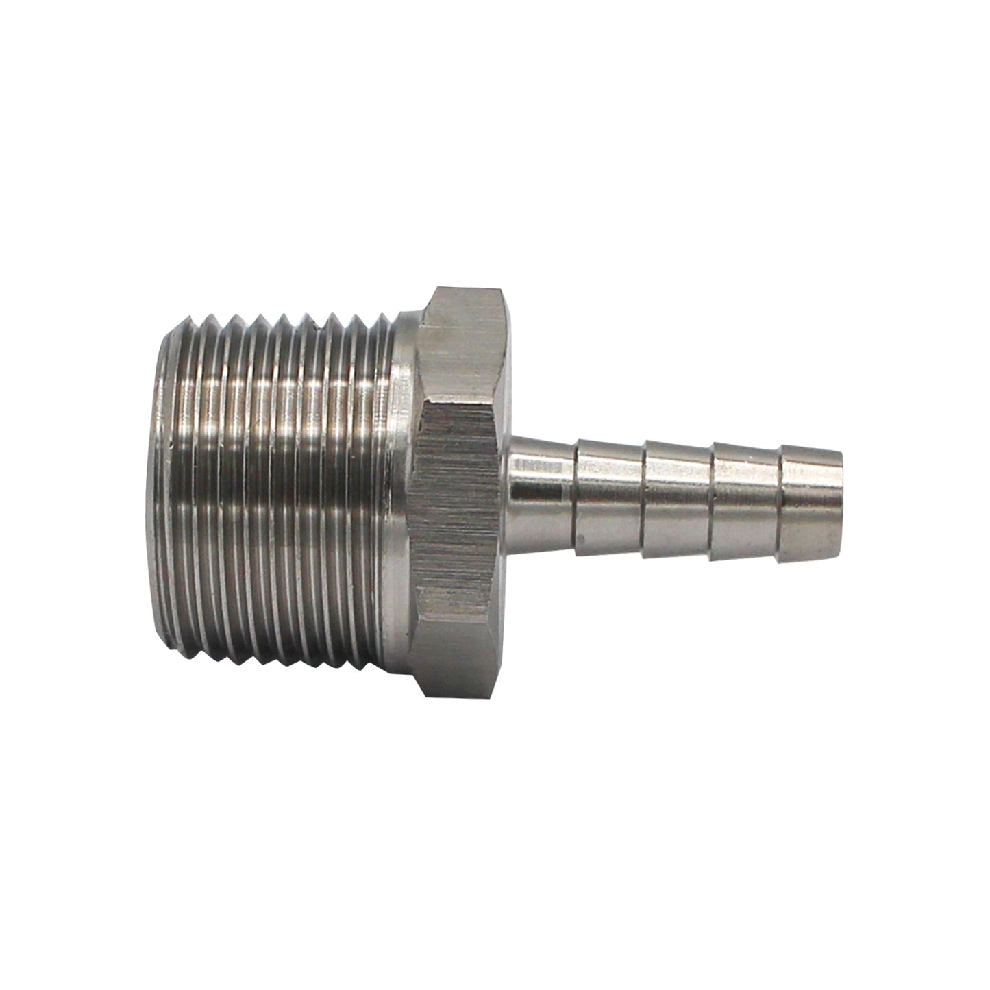 Stainless Steel Fitting - 3/4" Male NPT X 5/16" OD Barb