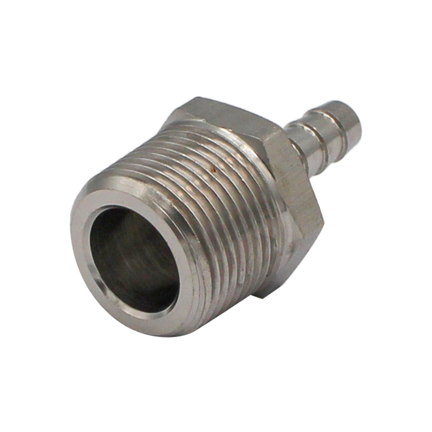 Stainless Steel Fitting - 3/4" Male NPT X 5/16" OD Barb