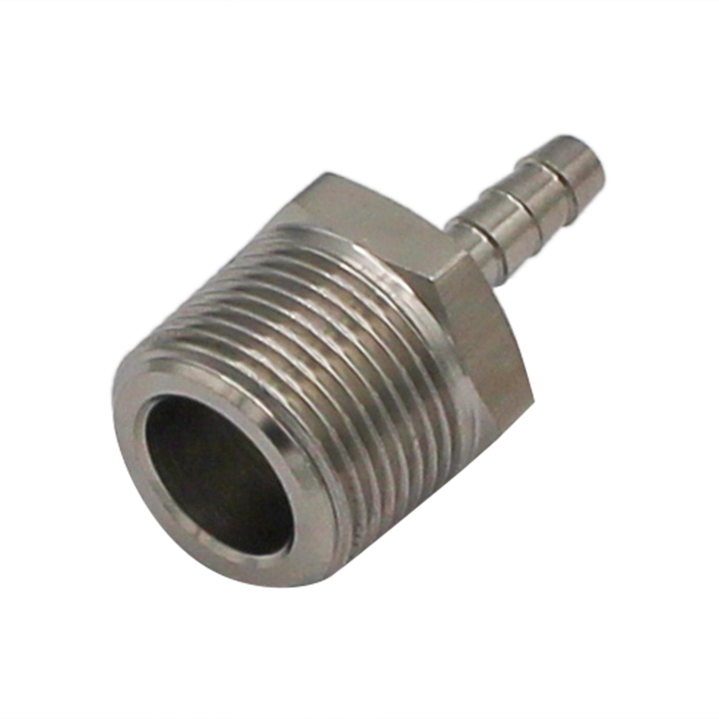 Stainless Steel Fitting - 3/4" Male NPT X 1/4" OD Barb