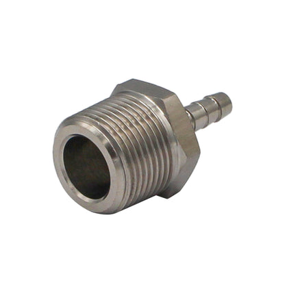 Stainless Steel Fitting - 3/4" Male NPT X 1/4" OD Barb