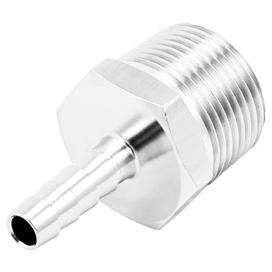 Stainless Steel Fitting - 3/4" Male NPT X 1/4" OD Barb