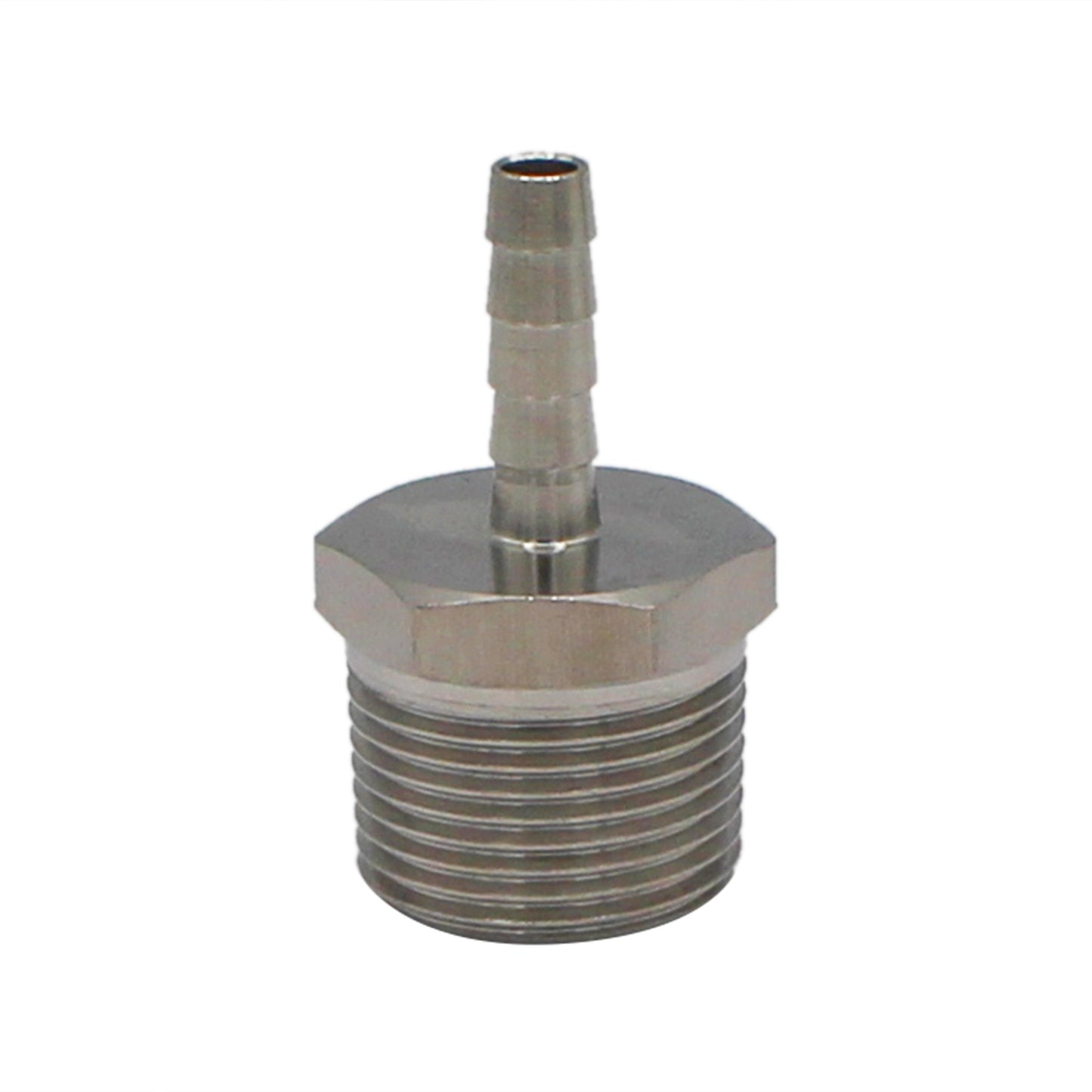Stainless Steel Fitting - 3/4" Male NPT X 1/4" OD Barb