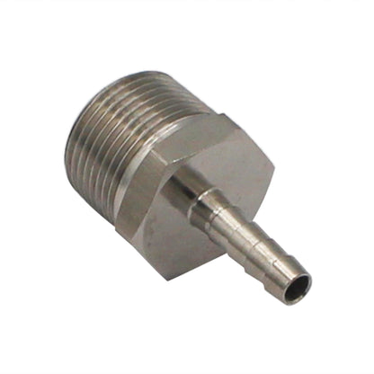 Stainless Steel Fitting - 3/4" Male NPT X 1/4" OD Barb