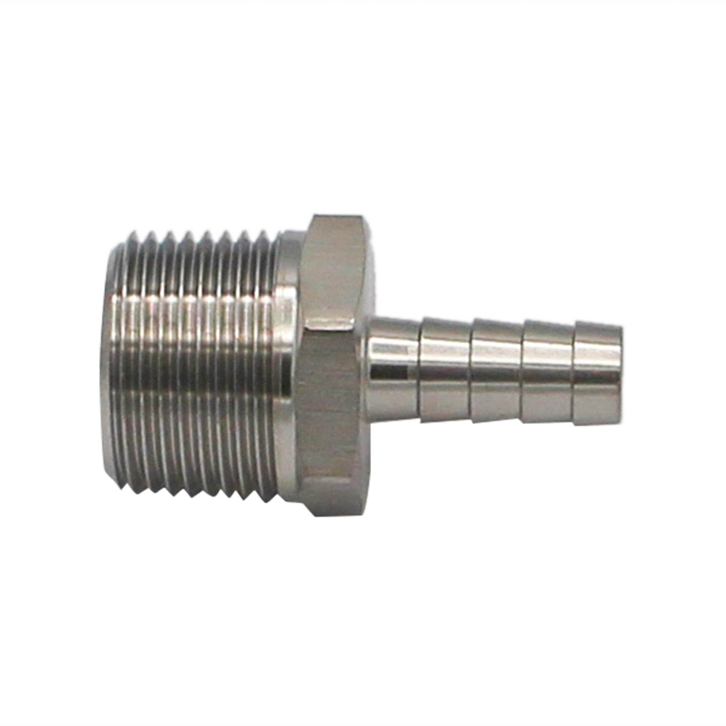 Stainless Steel Fitting - 3/4" Male NPT X 3/8" OD Barb