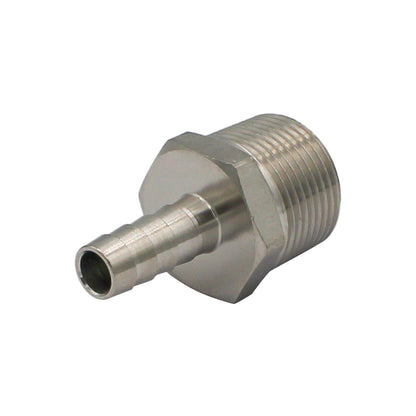 Stainless Steel Fitting - 3/4" Male NPT X 3/8" OD Barb