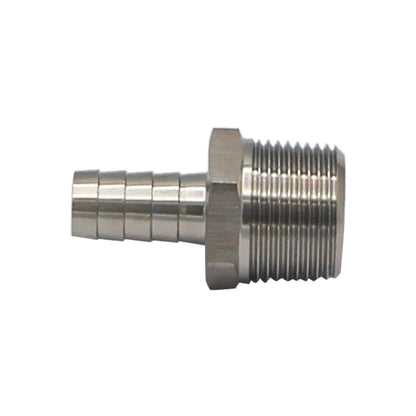 Stainless Steel Fitting - 3/4" Male NPT X 1/2" OD Barb