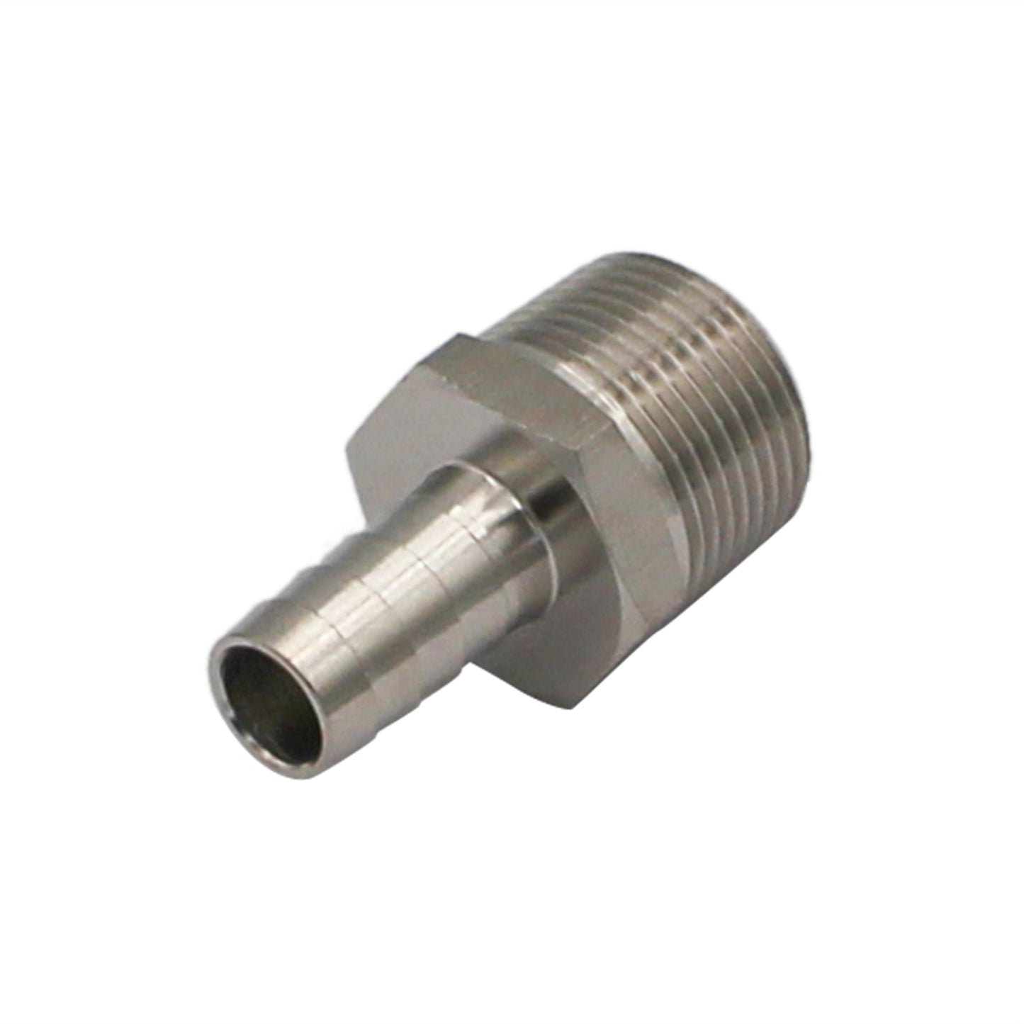 Stainless Steel Fitting - 3/4" Male NPT X 1/2" OD Barb