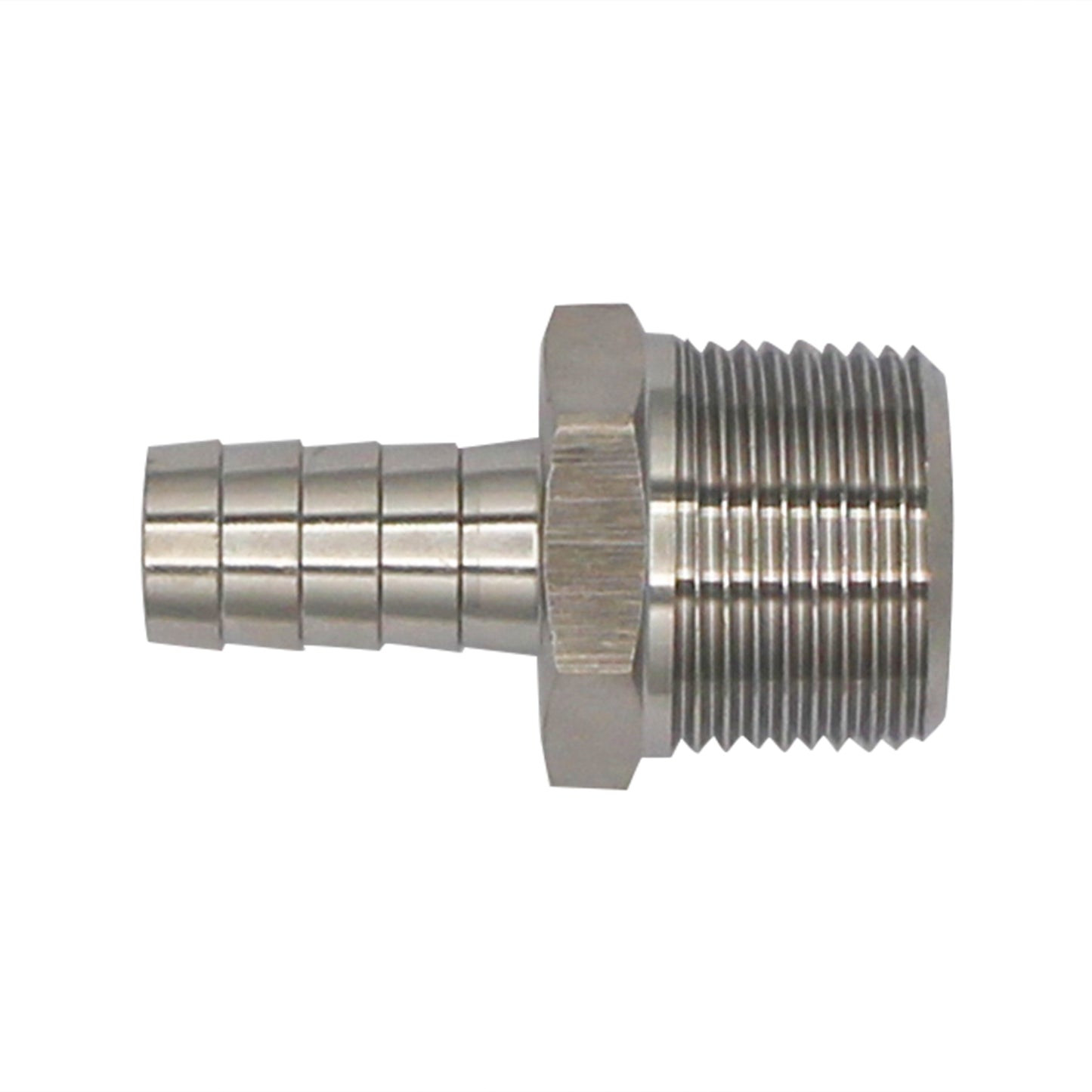 Stainless Steel Fitting - 3/4" Male NPT X 1/2" OD Barb