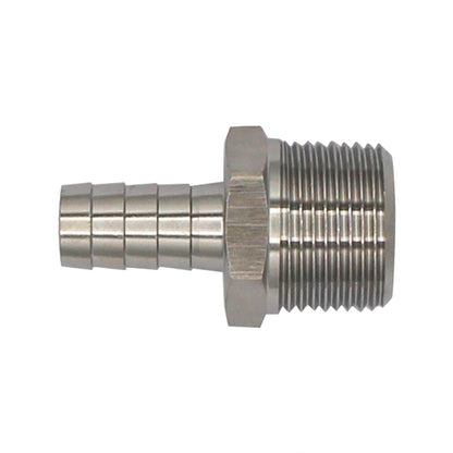 Stainless Steel Fitting - 3/4" Male NPT X 1/2" OD Barb