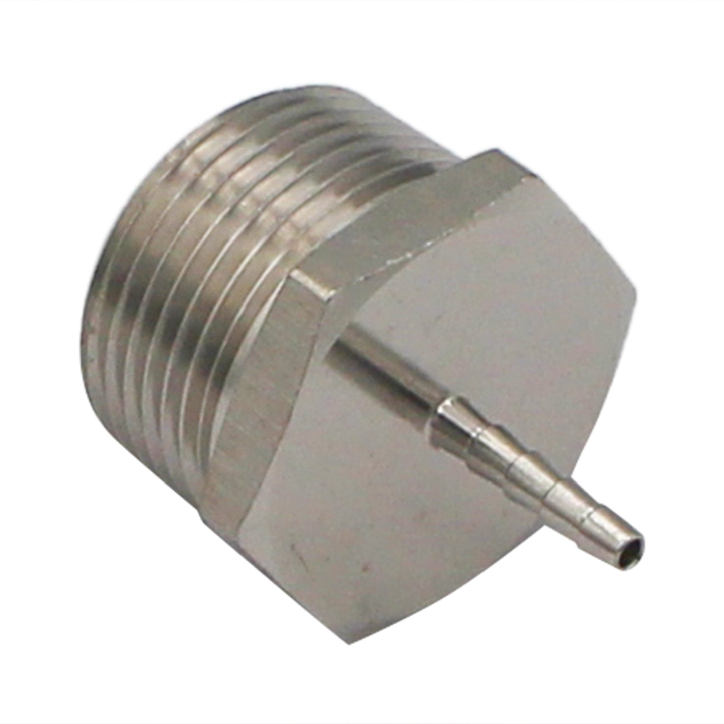 Stainless Steel Fitting - 1" Male NPT X 1/8" OD Barb