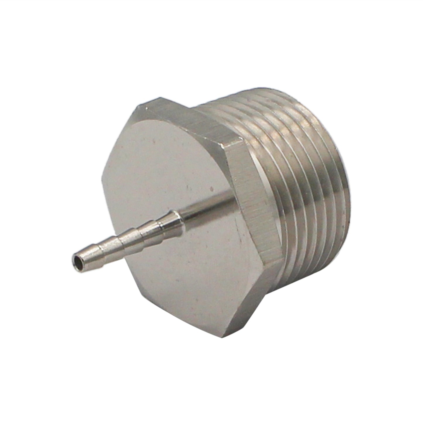 Stainless Steel Fitting - 1" Male NPT X 1/8" OD Barb