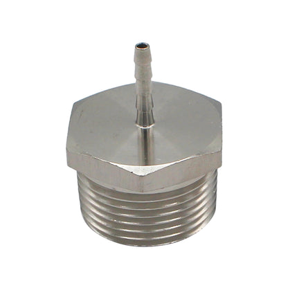 Stainless Steel Fitting - 1" Male NPT X 1/8" OD Barb