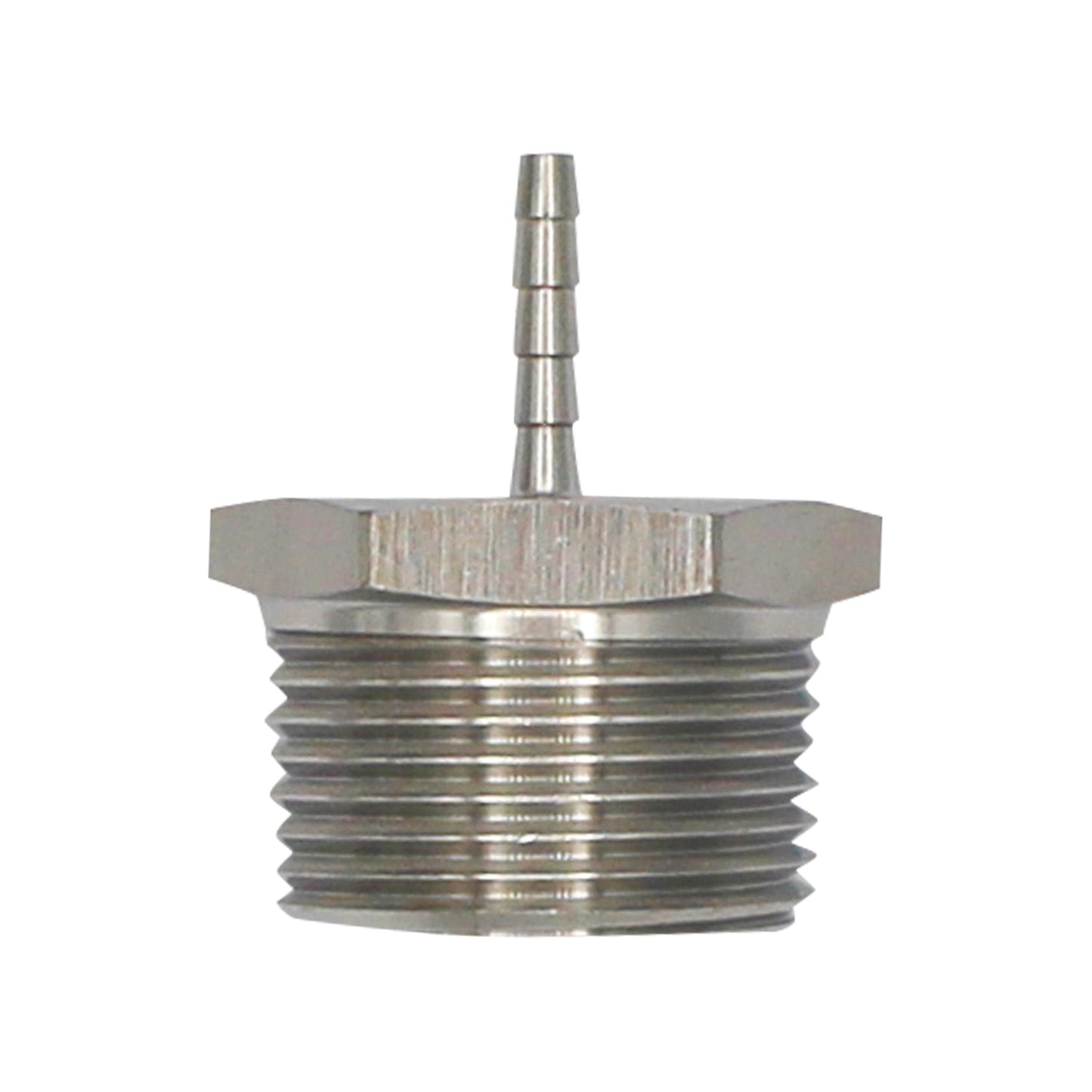 Stainless Steel Fitting - 1" Male NPT X 1/8" OD Barb
