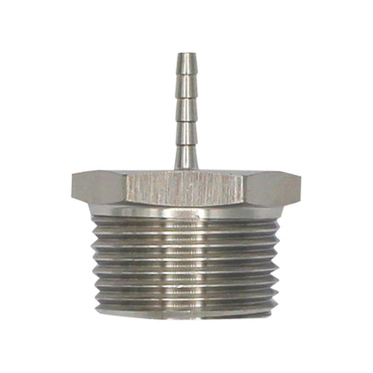 Stainless Steel Fitting - 1" Male NPT X 1/8" OD Barb