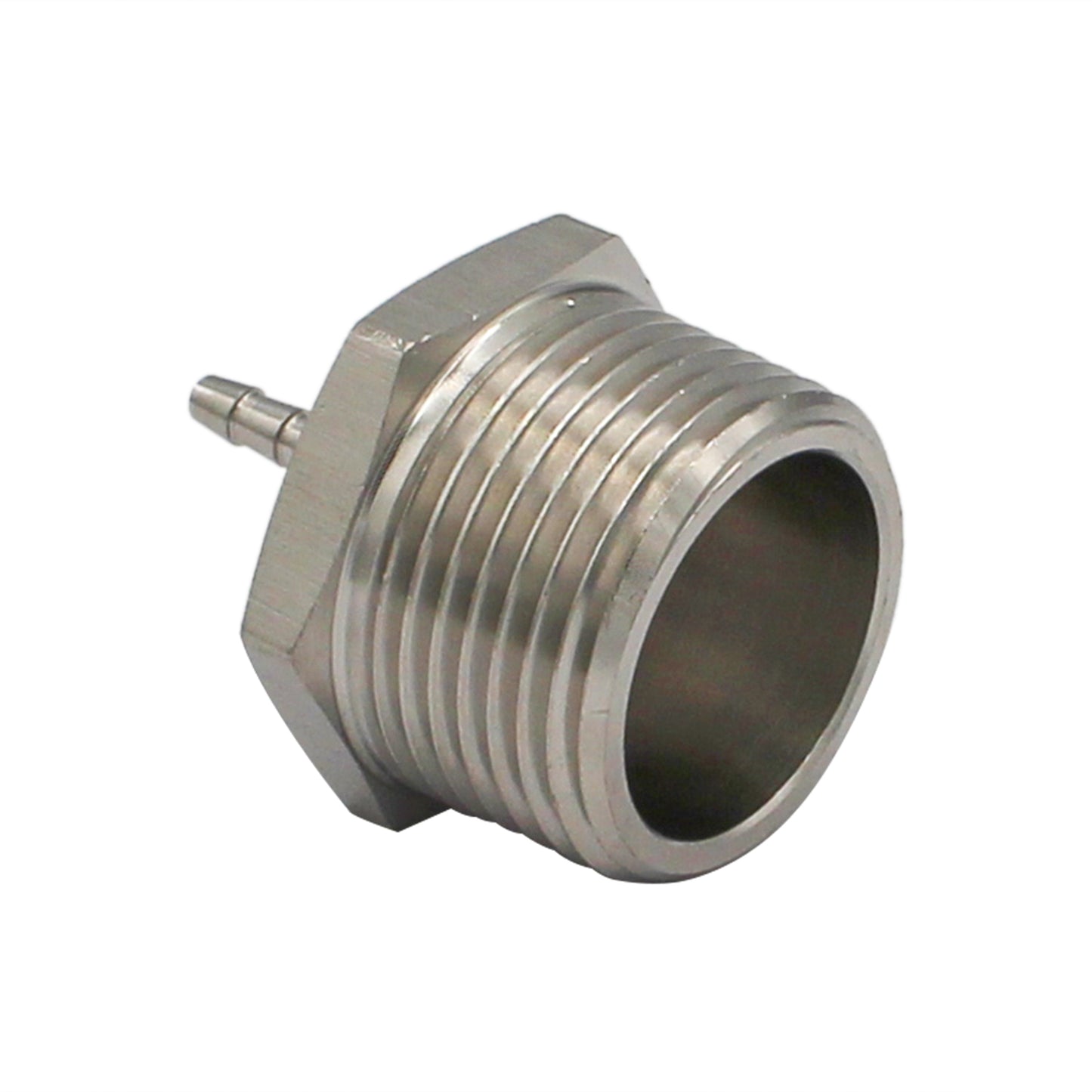 Stainless Steel Fitting - 1" Male NPT X 1/8" OD Barb