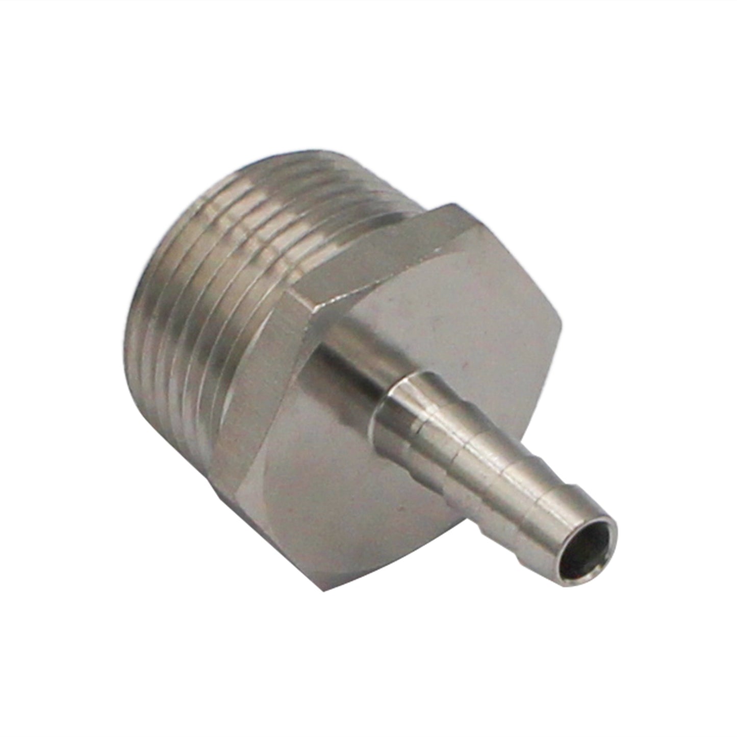 Stainless Steel Fitting - 1" Male NPT X 5/16" OD Barb