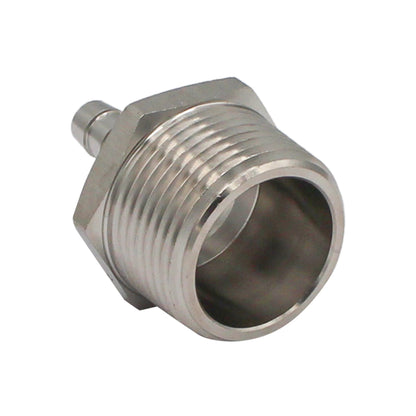 Stainless Steel Fitting - 1" Male NPT X 5/16" OD Barb