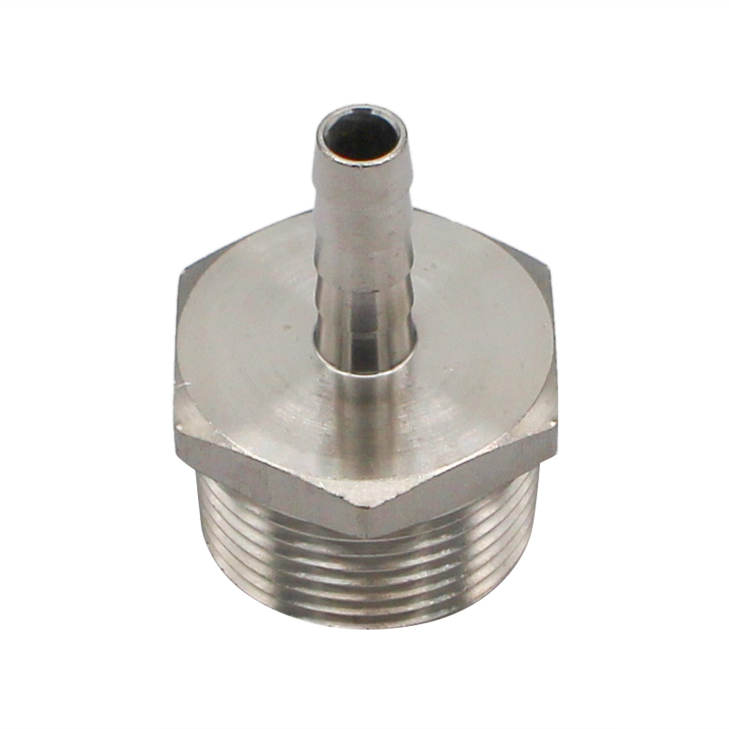 Stainless Steel Fitting - 1" Male NPT X 5/16" OD Barb