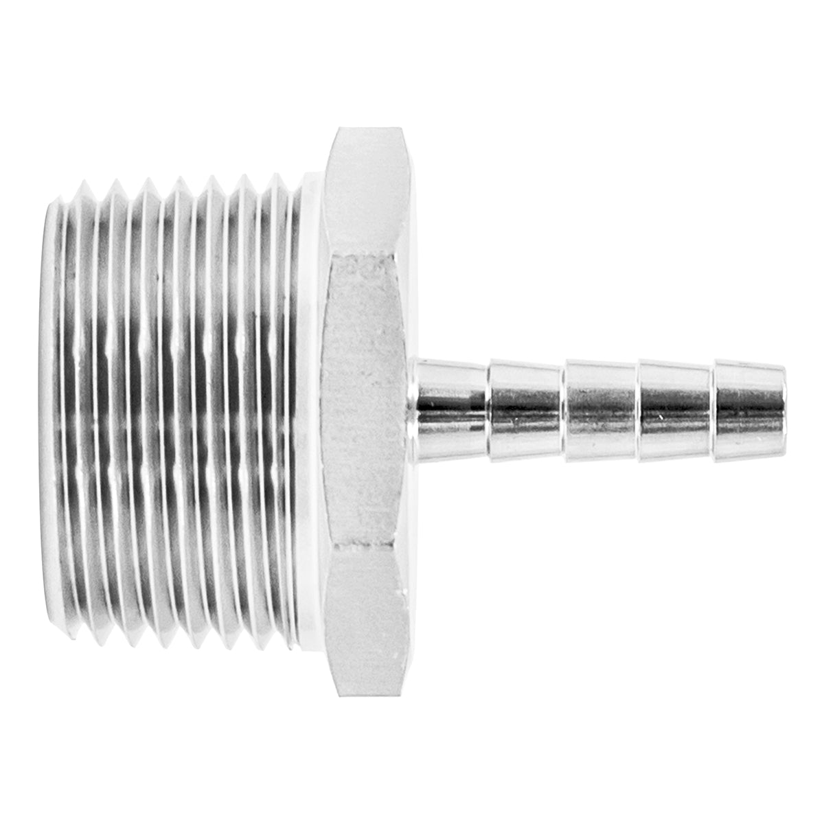Stainless Steel Fitting - 1" Male NPT X 1/4" OD Barb -  Canuck Homebrew Supply, Canada