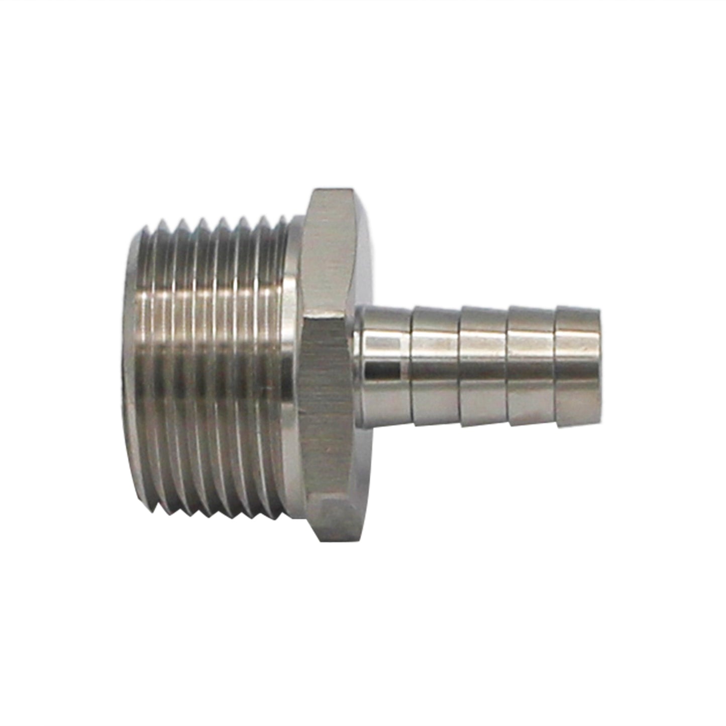 Stainless Steel Fitting - 1" Male NPT X 1/2" OD Barb -  Canuck Homebrew Supply, Canada