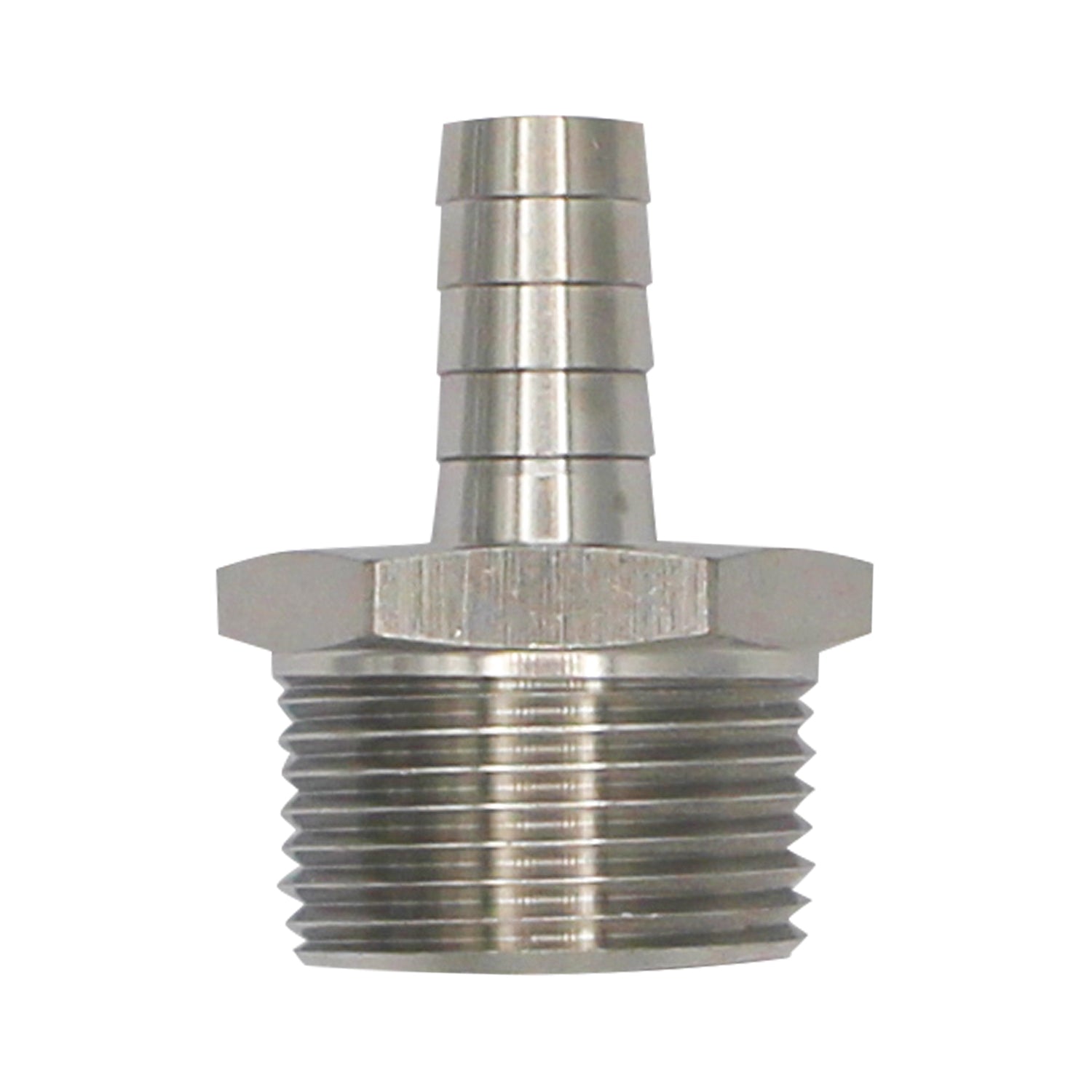 Stainless Steel Fitting - 1" Male NPT X 1/2" OD Barb -  Canuck Homebrew Supply, Canada