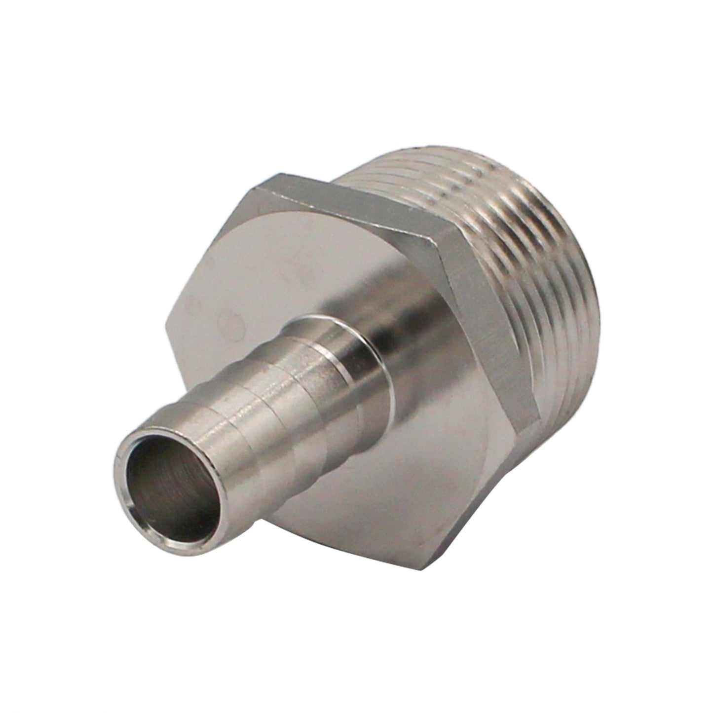 Stainless Steel Fitting - 1" Male NPT X 1/2" OD Barb -  Canuck Homebrew Supply, Canada