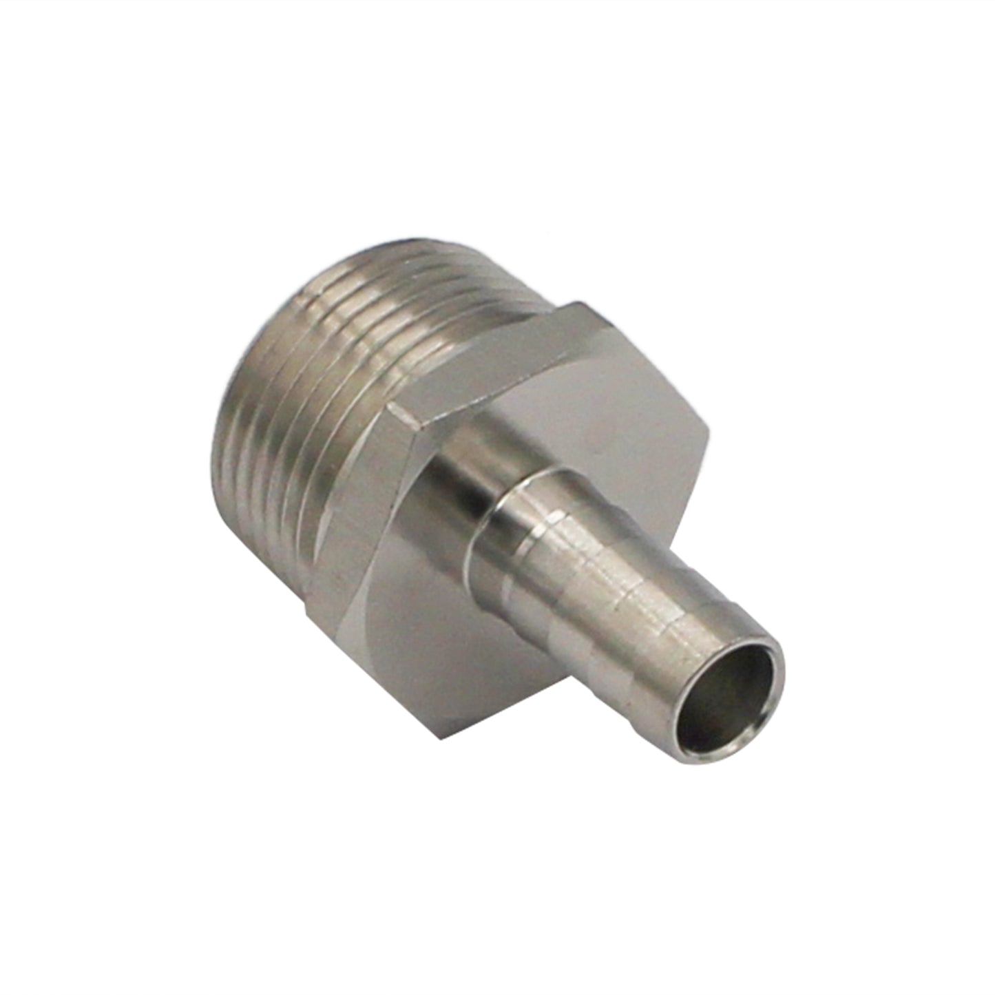 Stainless Steel Fitting - 1" Male NPT X 1/2" OD Barb