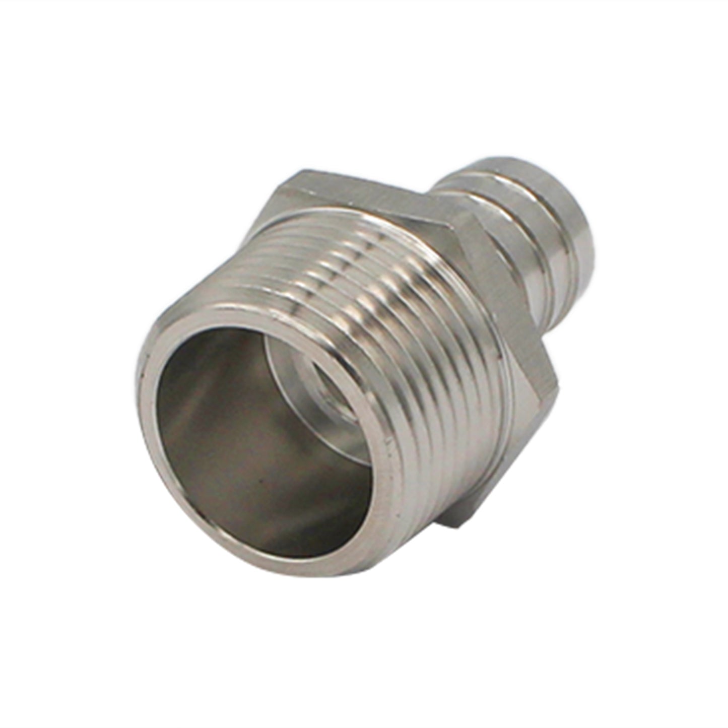 Stainless Steel Fitting - 1" Male NPT X 3/4" OD Barb