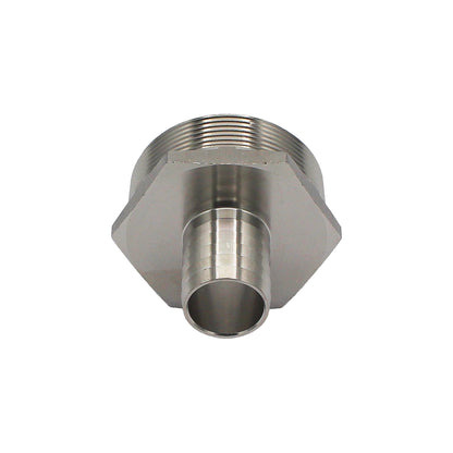 Stainless Steel Fitting - 2" Male NPT X 1" OD Barb