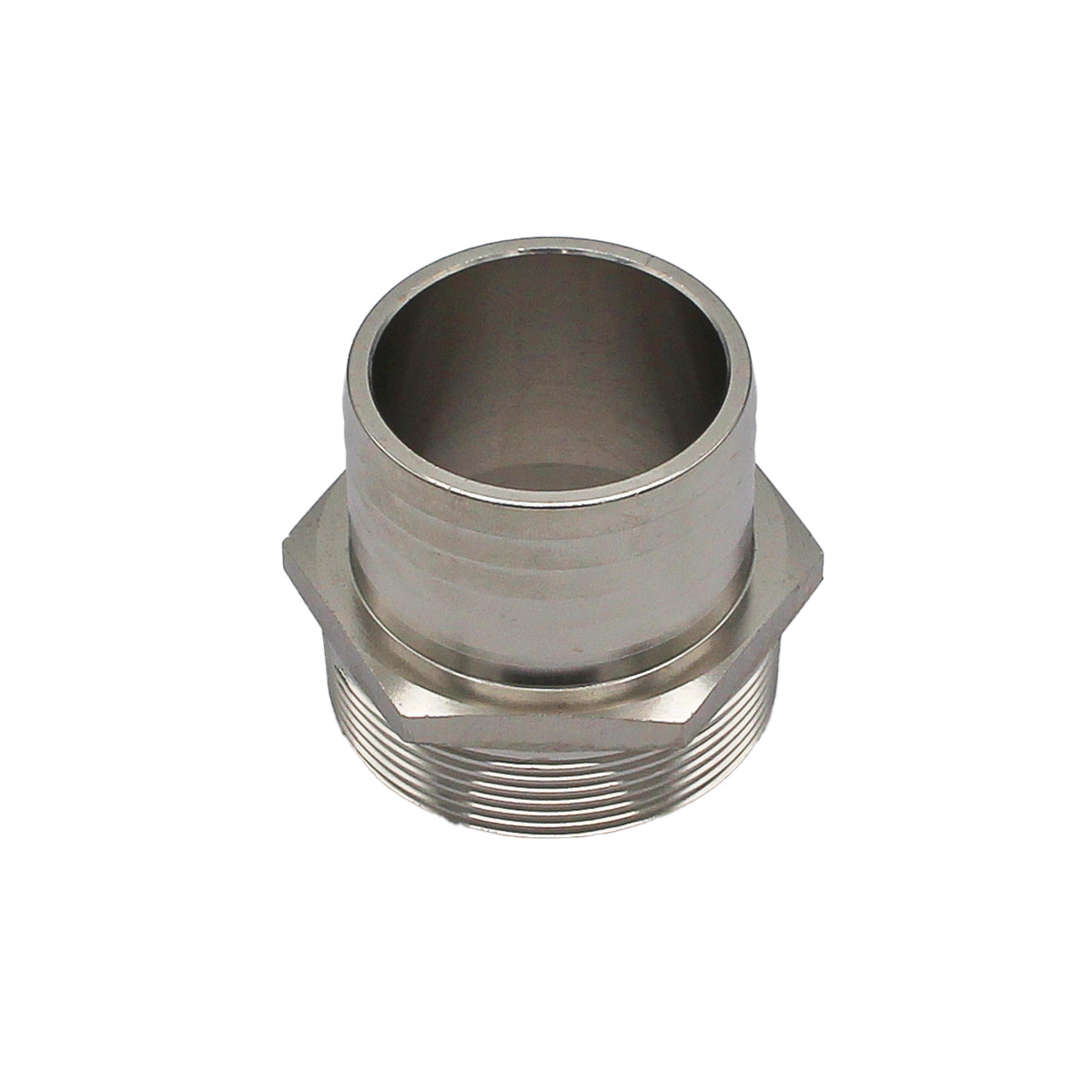 Stainless Steel Fitting - 2" Male NPT X 2" OD Barb | Compact