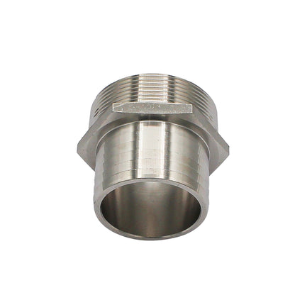 Stainless Steel Fitting - 2" Male NPT X 2" OD Barb | Compact