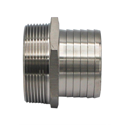 Stainless Steel Fitting - 2" Male NPT X 2" OD Barb | Compact