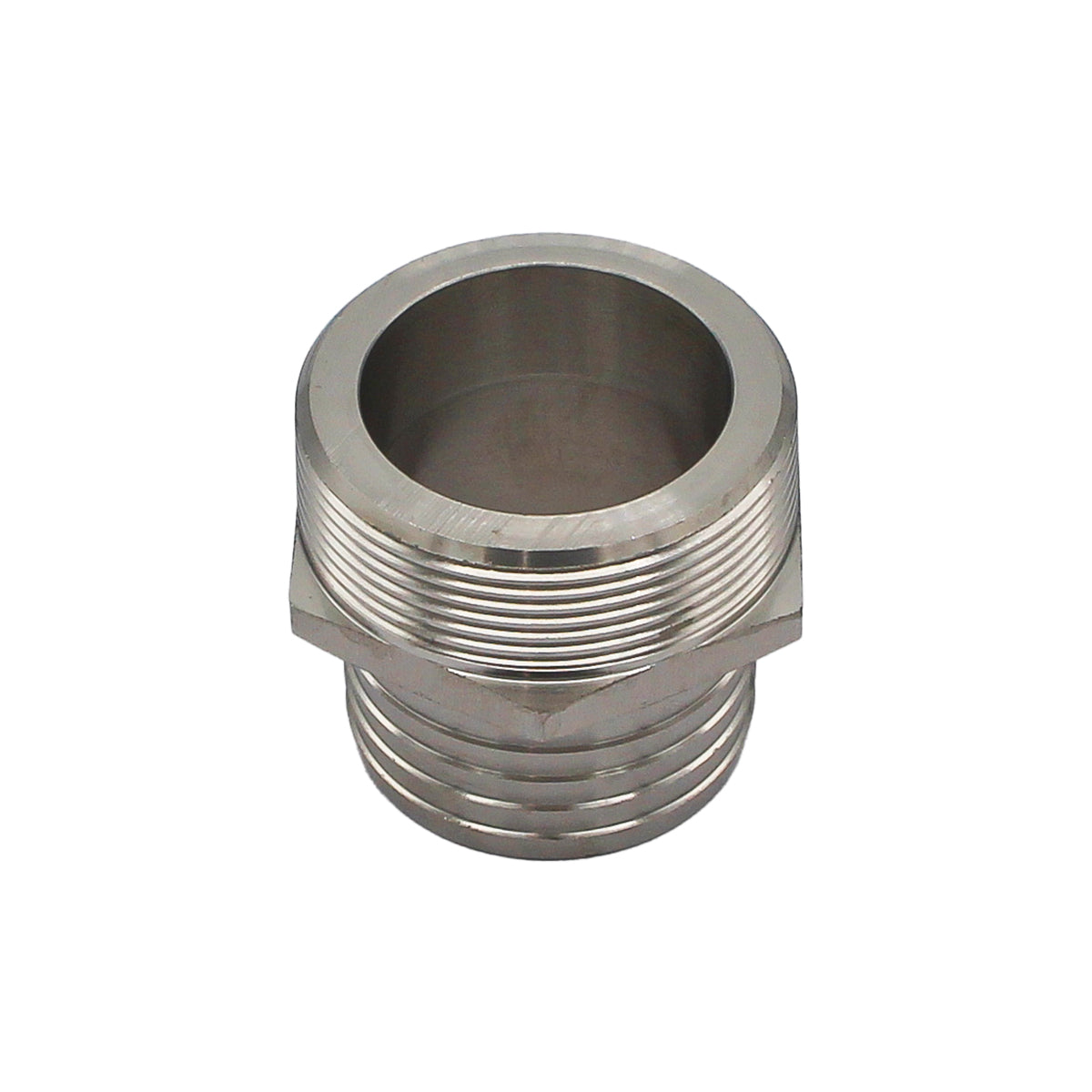 Stainless Steel Fitting - 2" Male NPT X 2" OD Barb | Compact