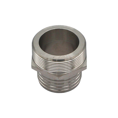 Stainless Steel Fitting - 2" Male NPT X 2" OD Barb | Compact
