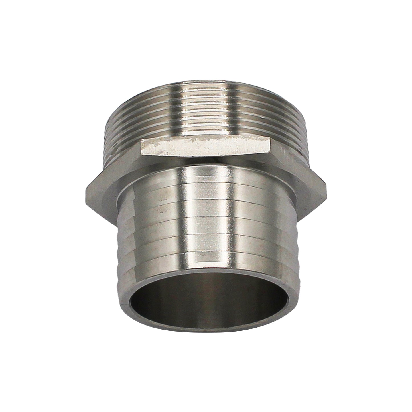 Stainless Steel Fitting - 2" Male NPT X 2" OD Barb | Compact