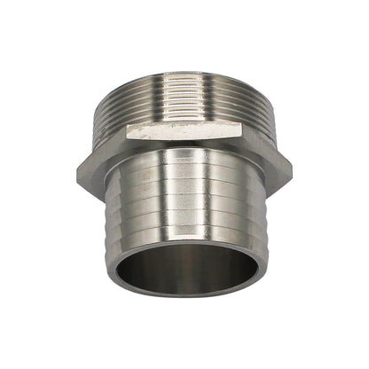 Stainless Steel Fitting - 2" Male NPT X 2" OD Barb | Compact