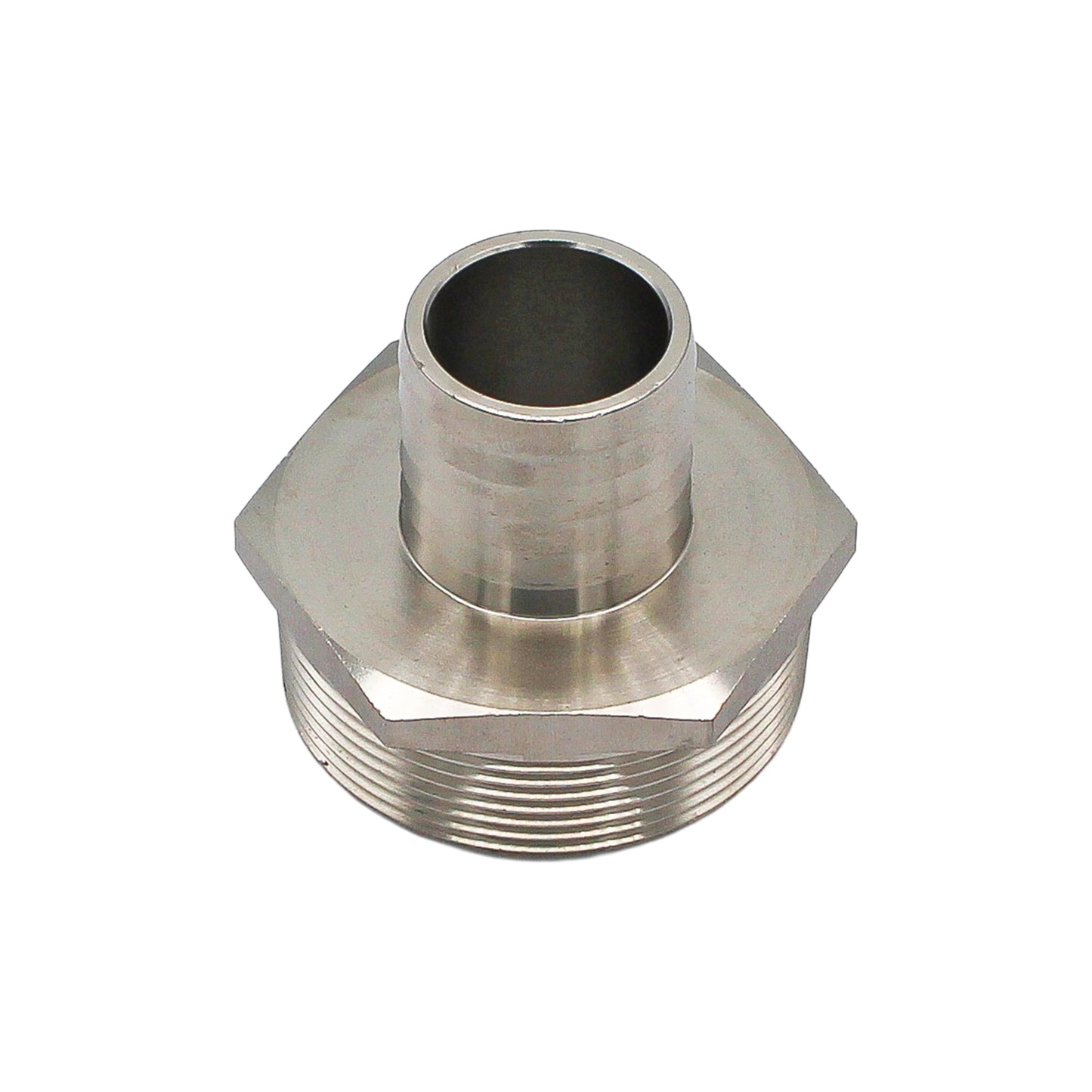 Stainless Steel Fitting - 2" Male NPT X 1 1/4" OD Barb