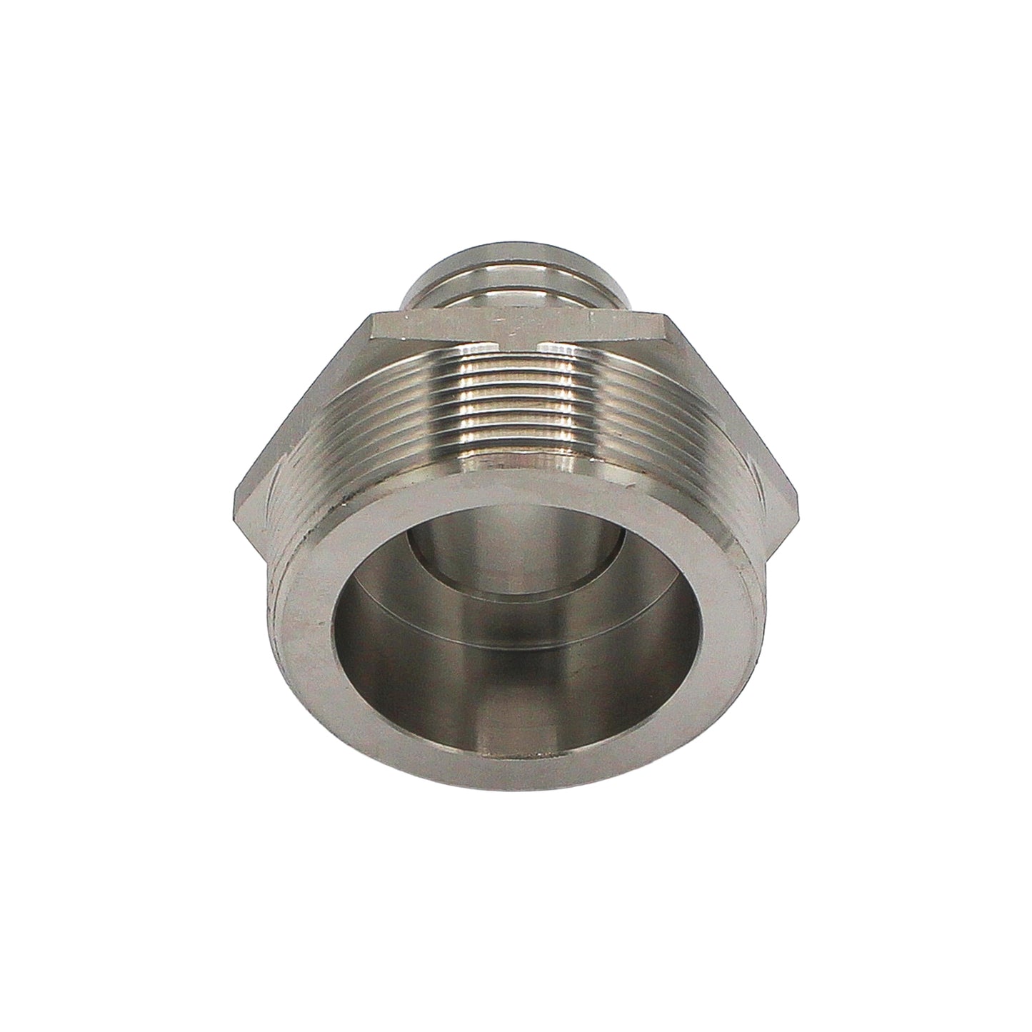 Stainless Steel Fitting - 2" Male NPT X 1 1/4" OD Barb