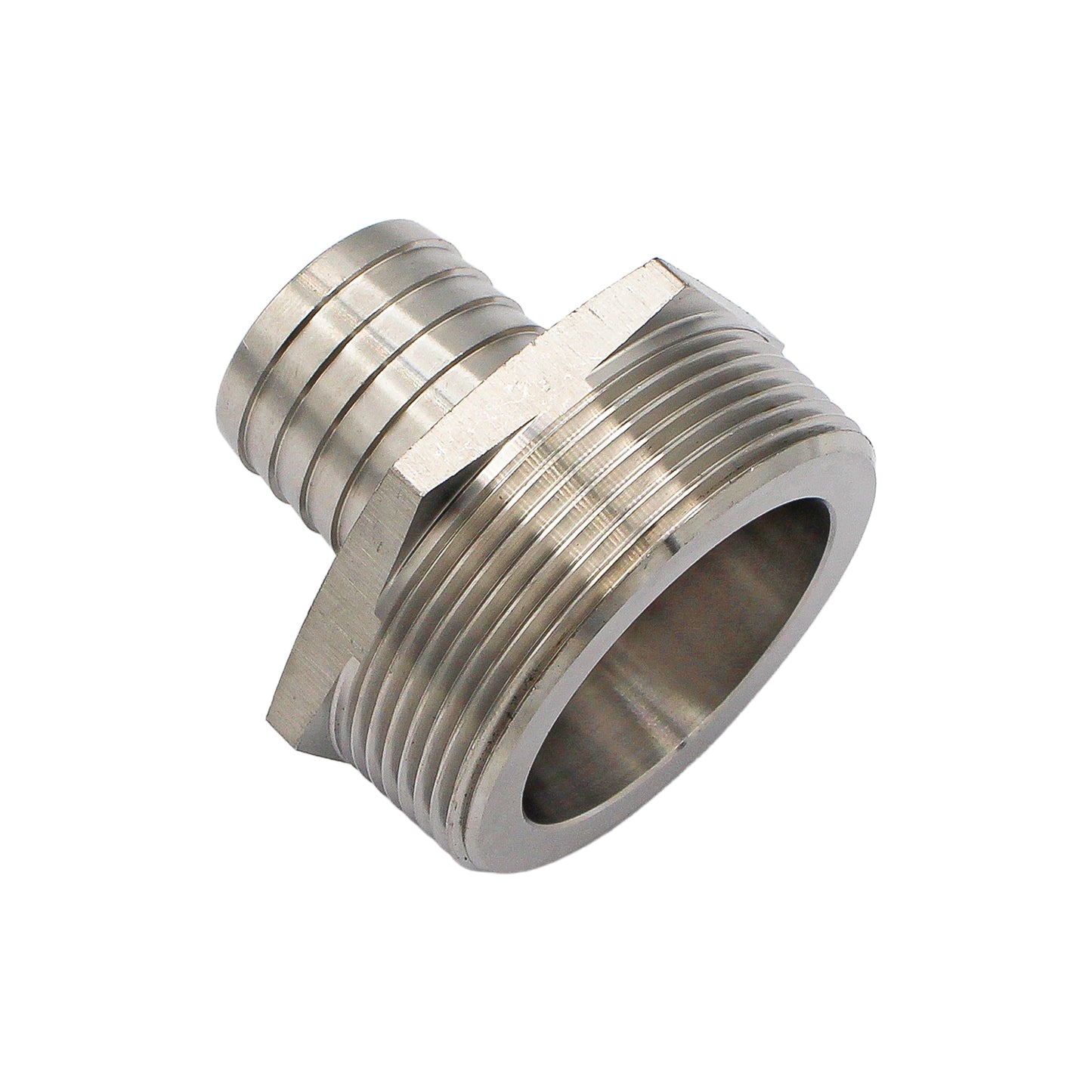 Stainless Steel Fitting - 2" Male NPT X 1 1/4" OD Barb