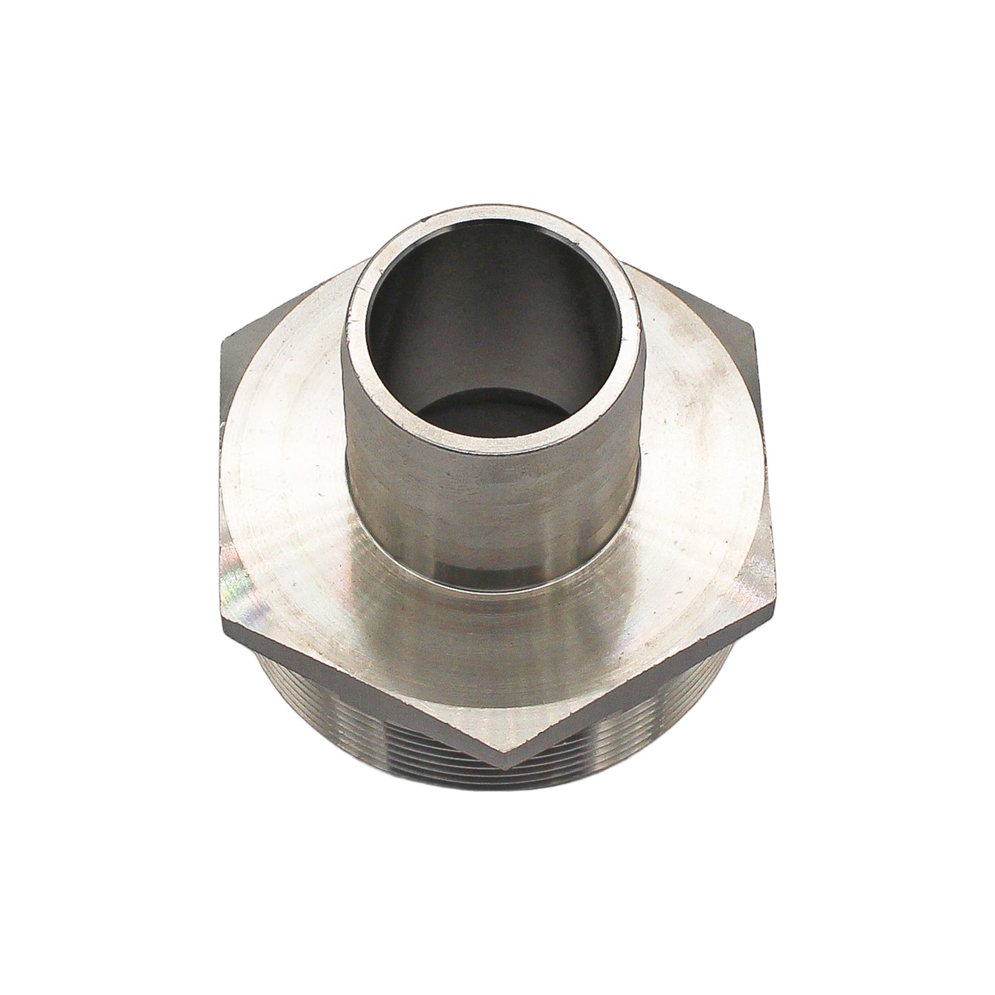 Stainless Steel Fitting - 2" Male NPT X 1 1/4" OD Barb