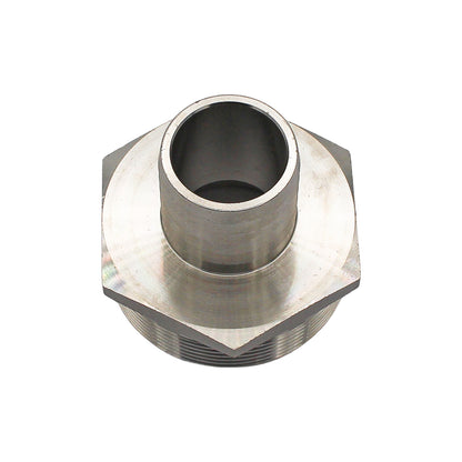 Stainless Steel Fitting - 2" Male NPT X 1 1/4" OD Barb